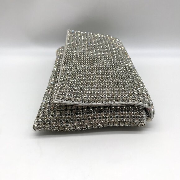 I.N.C. International Concepts Silver Mesh Prudence Convertible Clutch - Picture 3 of 10